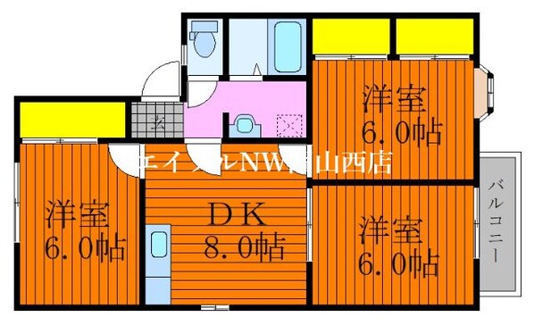 フレール新保の物件間取画像